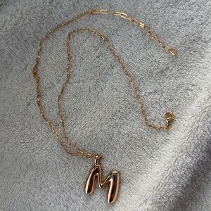 M Letter Necklace